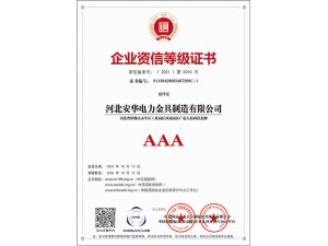 企業(yè)資信等級證書